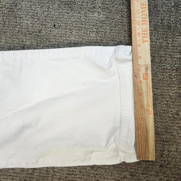 AE77 American Eagle Jeans Crop Bootcut White Women’s Size 31 Short - Picture 5 of 8